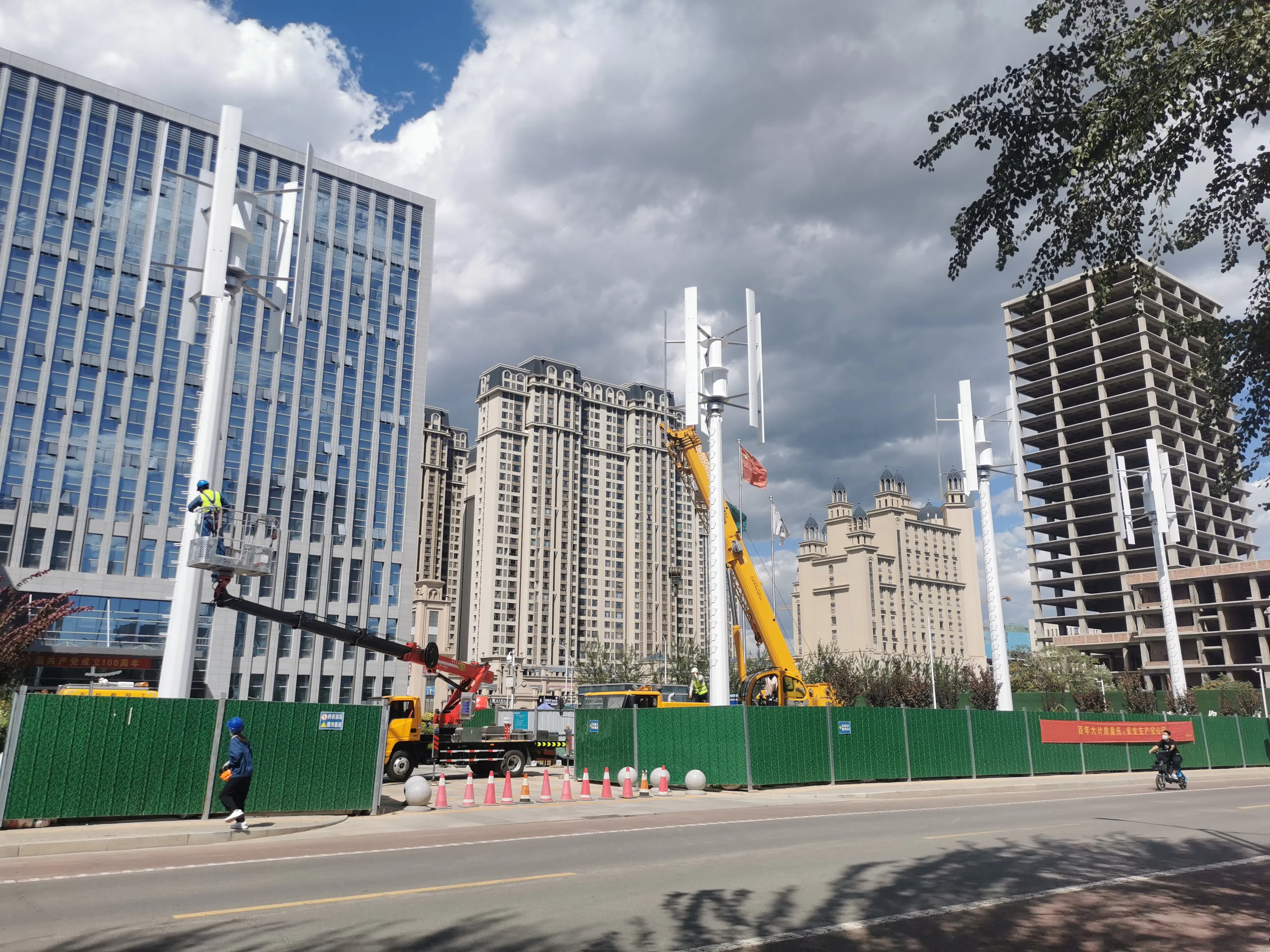 Solar Wind Hybrid Power System with 5kw Wind Generator