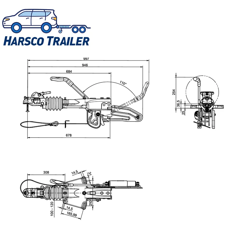 K35-A Ball Hitch View