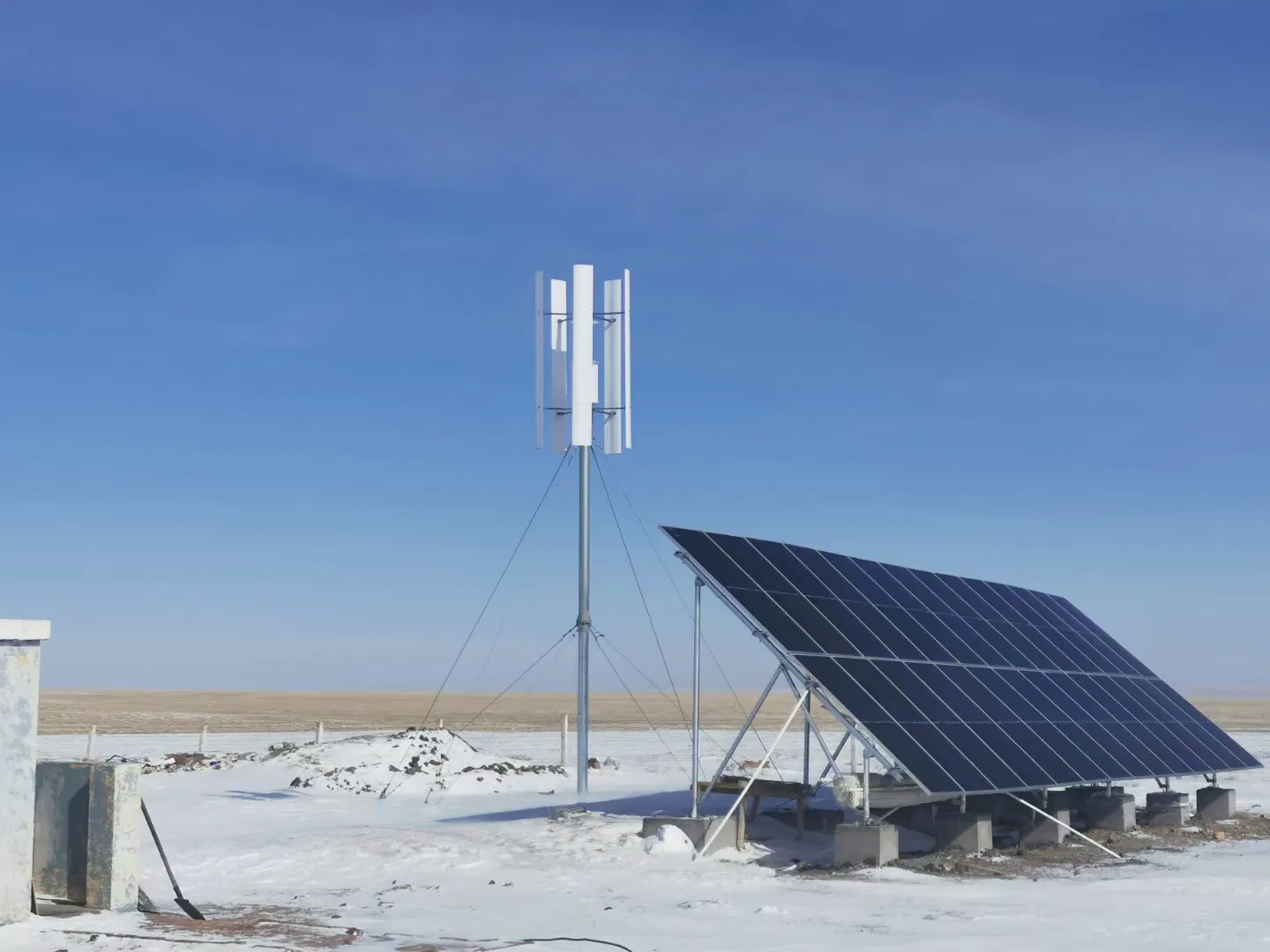 Solar Wind Hybrid Power System with 5kw Wind Generator
