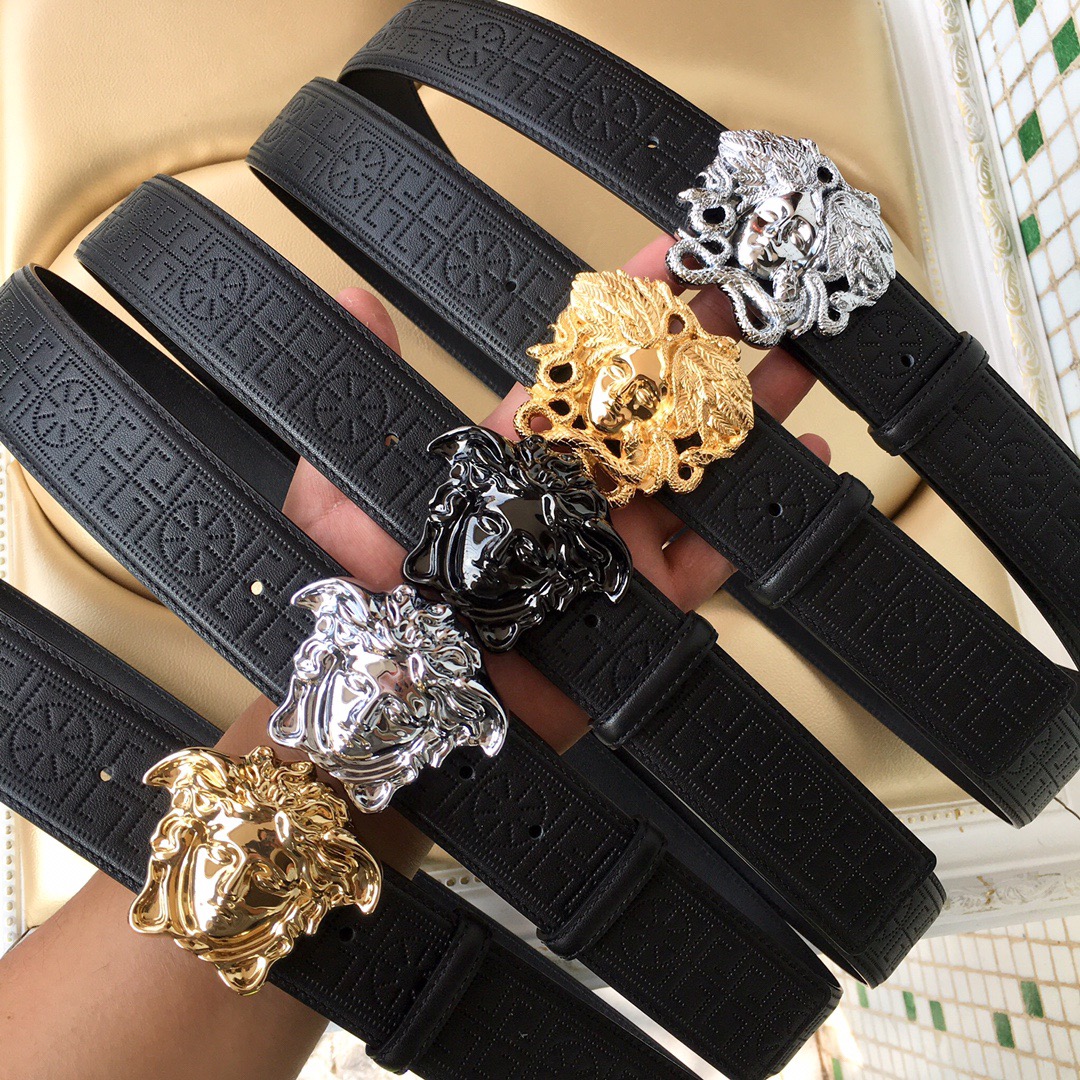 High-Quality replica designer belt 2022 New design genuine cowhide leather belts fake versace belt Suppliers, Factories
