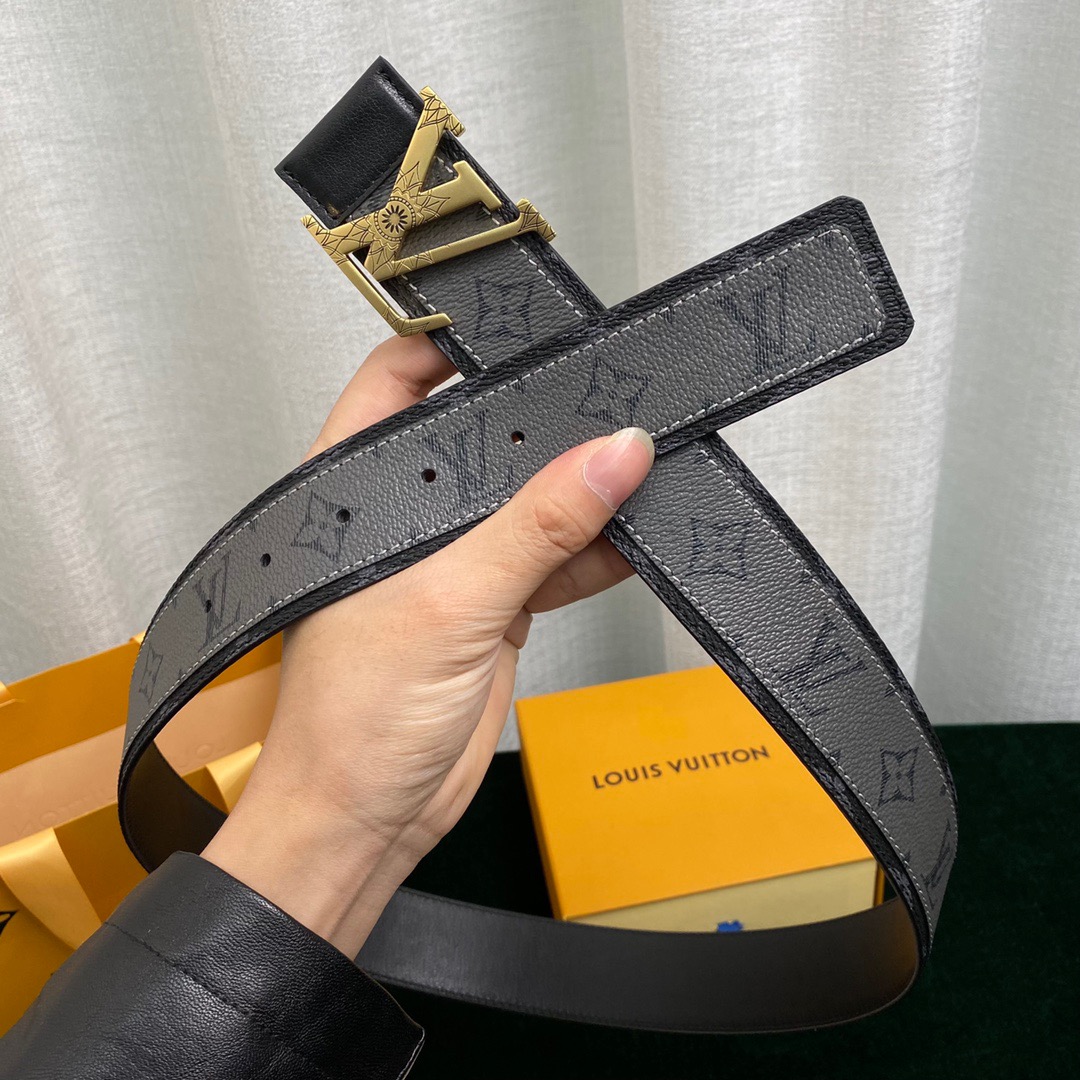 Best automatic alloy buckle mens custom Genuine LV belt knock off designer belt Supplier, Factories