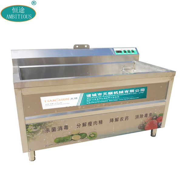 آلة تنظيف الفواكه والخضروات بالفقاعات الأوزون، غسالة خضروات تجارية