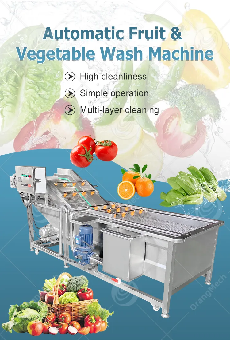 سعة الماء 500liter آلة تنظيف الغسيل بالفقاعات معدات الغسيل منظف الأوزون للفواكه والخضروات السعر