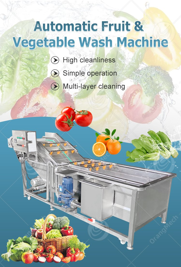 سعة الماء 500liter آلة تنظيف الغسيل بالفقاعات معدات الغسيل منظف الأوزون للفواكه والخضروات السعر