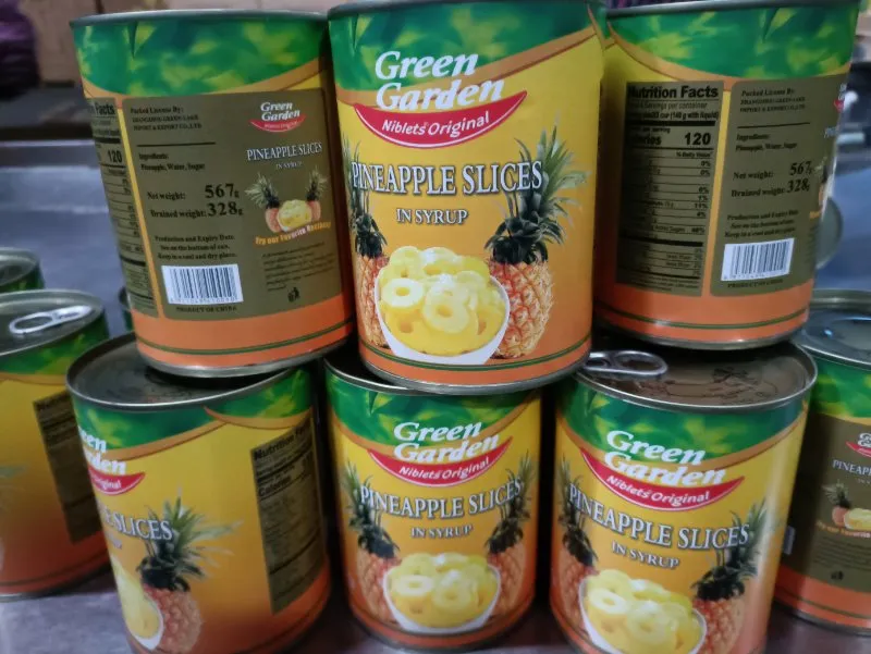425g فواكه معلبة شرائح أناناس