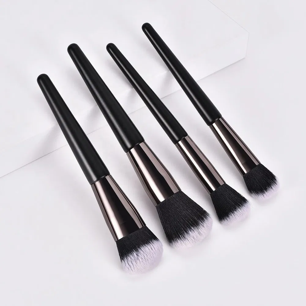 Wholesale Custom 11PCS Black Luxury Density Professional Portable Makeup Brush Set