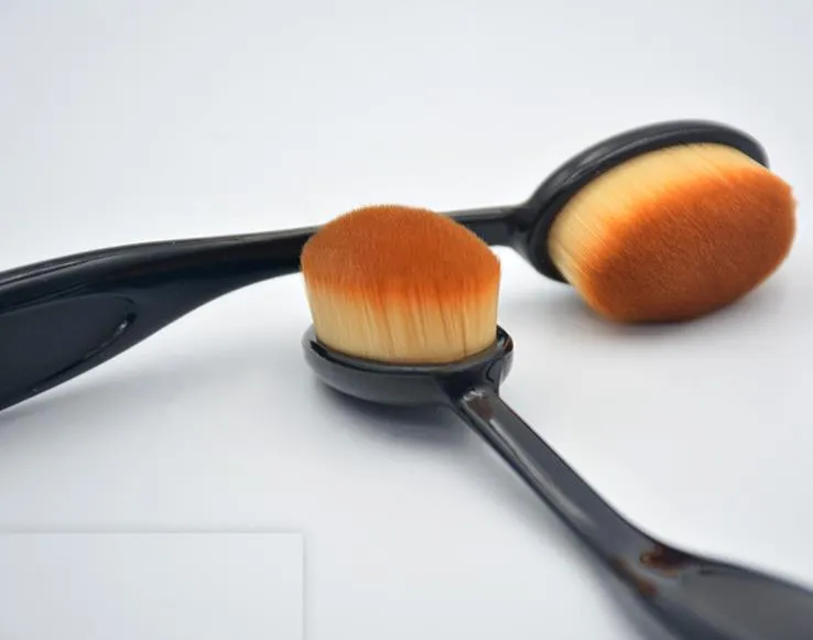 Novo Pincel de Maquiagem Pincel Flexível para Base Pincel Preto para Pó