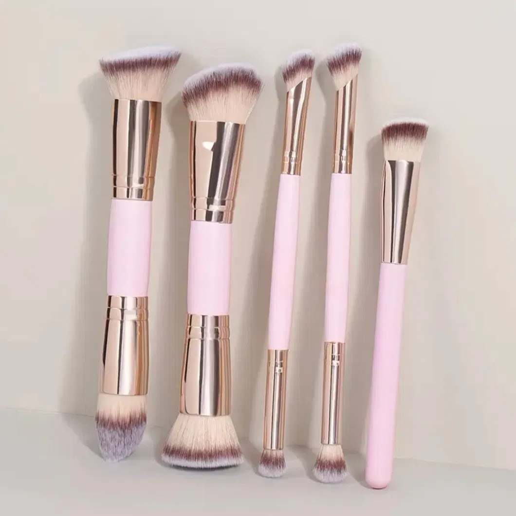 Conjunto Compacto de Pincéis de Maquiagem