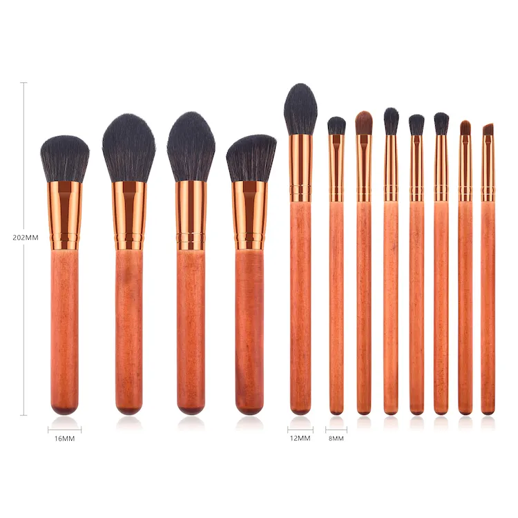 Pincéis de Maquiagem para Base Líquida em Creme, Corretivo, Olhos e Rosto com Cerdas Fluffy de Alta Densidade
