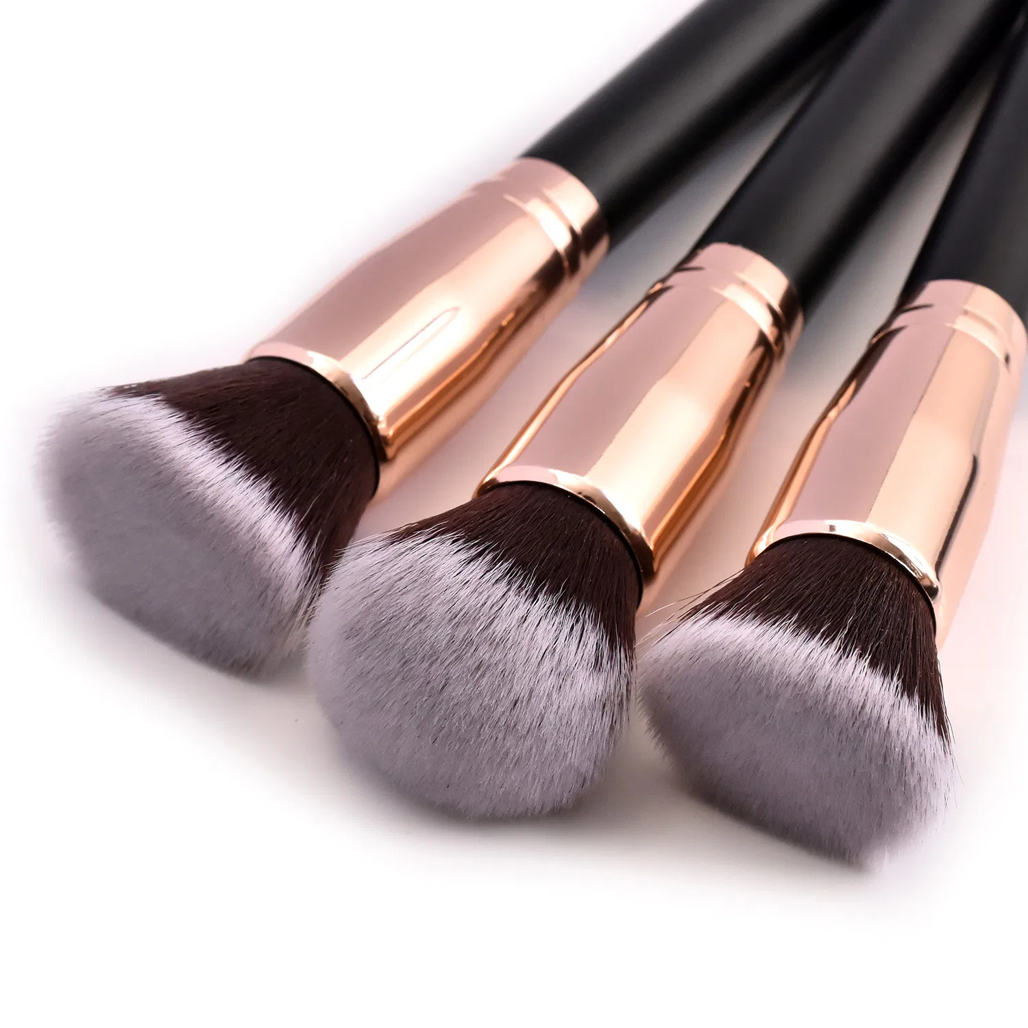 Pincel de Fundação Kabuki de Topo Plano de Marca Própria, Denso, Macio, Sintético para Maquiagem de Líquido, Creme e Pó