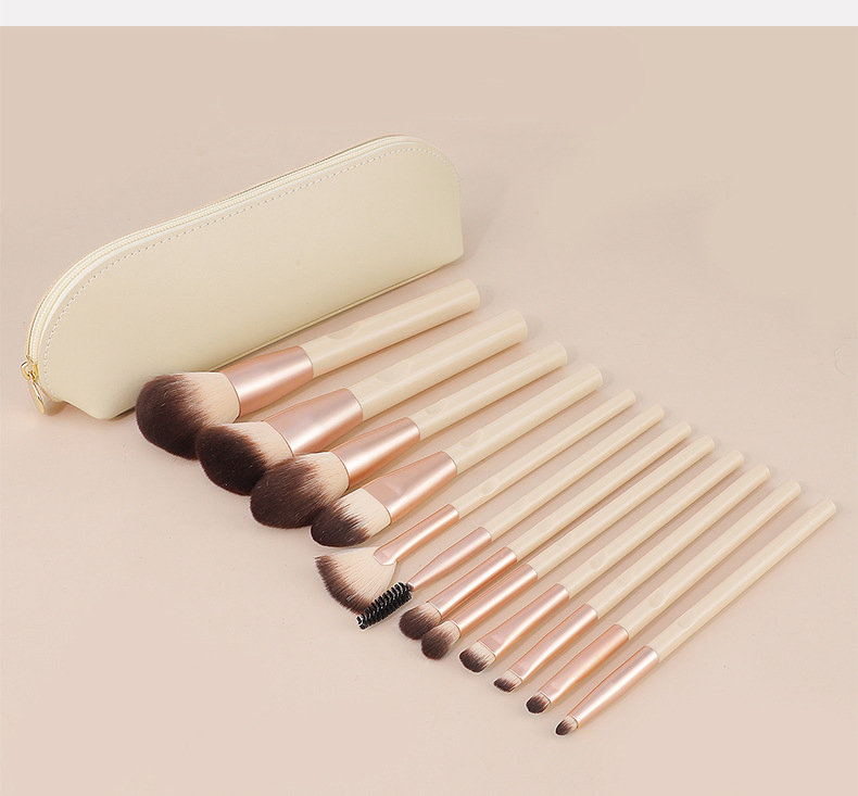 Conjunto Completo de Pincéis de Maquiagem para Viagem em Estojo Compacto Essencial