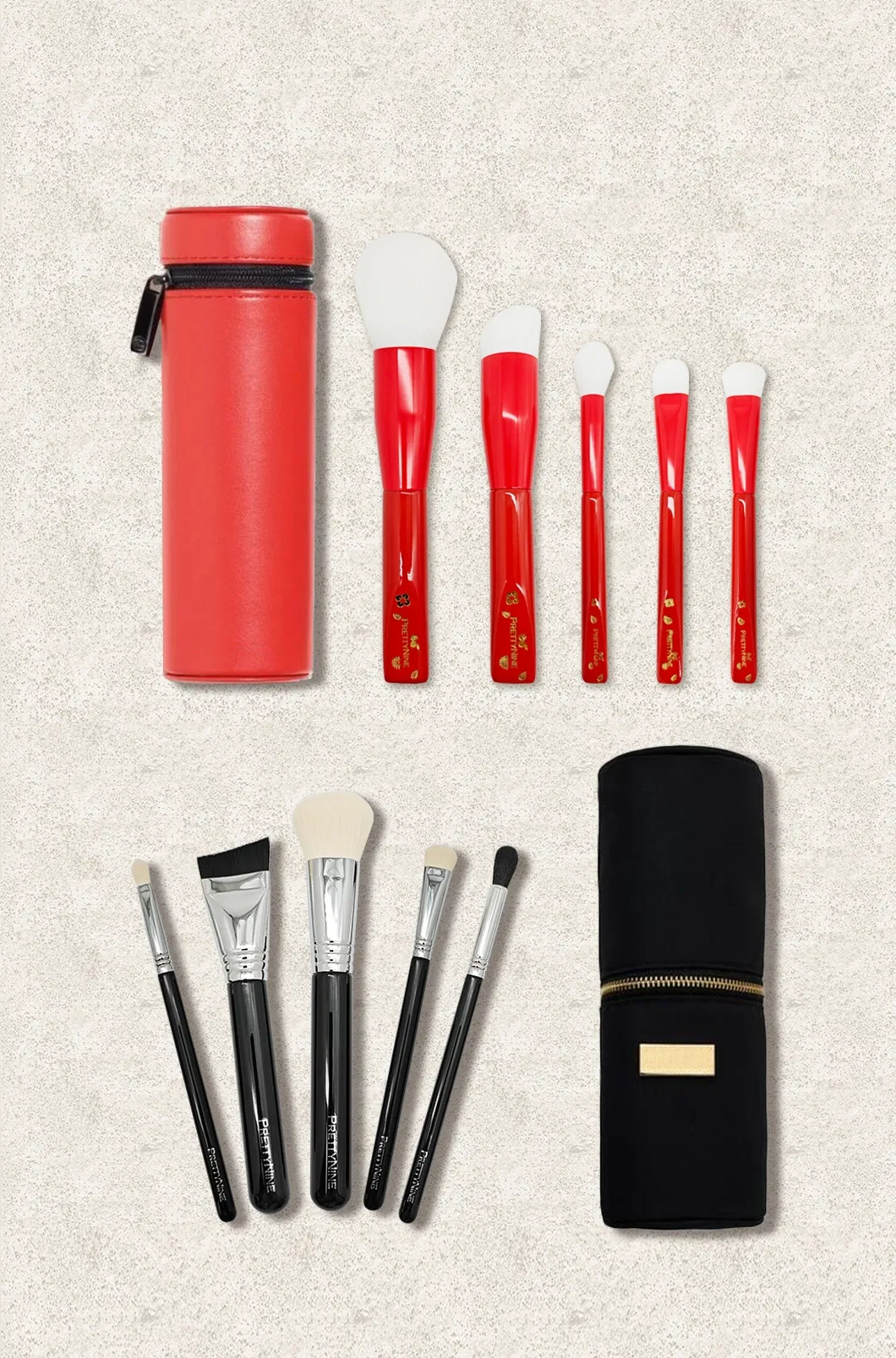 Conjunto Completo de Pincéis de Maquiagem para Corretivo, Contorno e Sombra