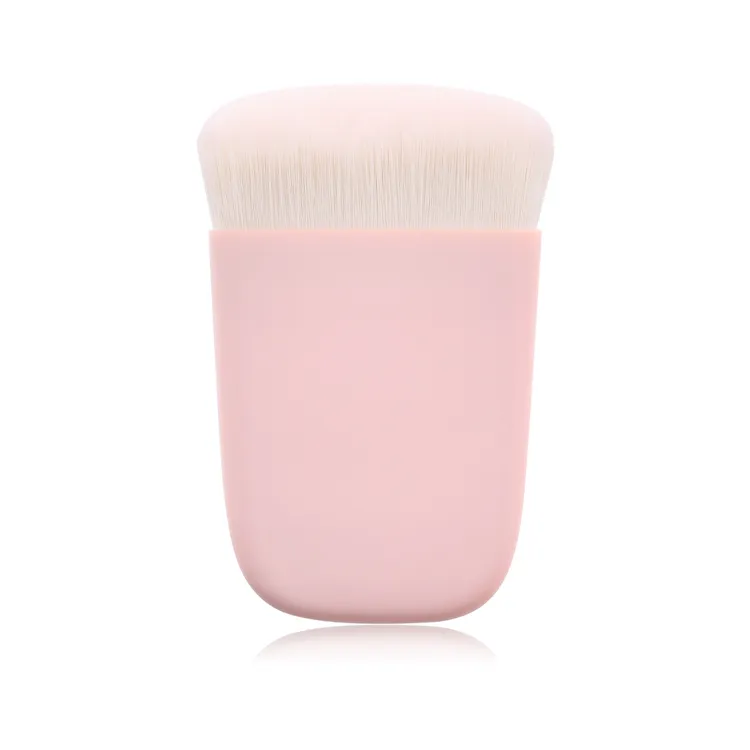 1PC Pincéis de Maquiagem Planos Únicos Rosa Roxo Madeira Base Blush Multifuncional Pincel Kabuki