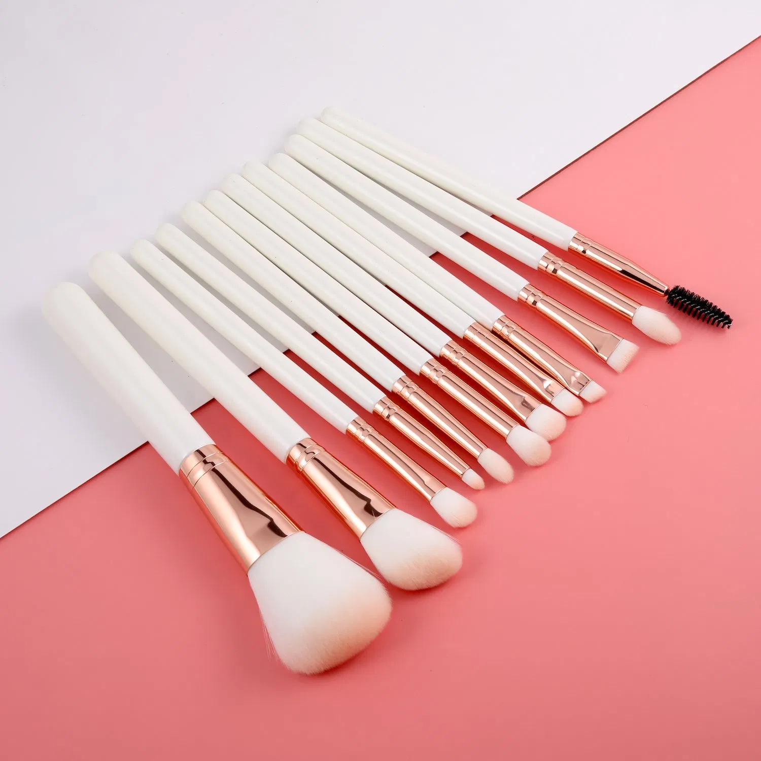 Conjunto de Pincéis de Maquiagem Personalizados com Logo Privado para Cosméticos, Beleza, Base, Pó, Blush, Sombra, Corretivo, Lábios e Olhos