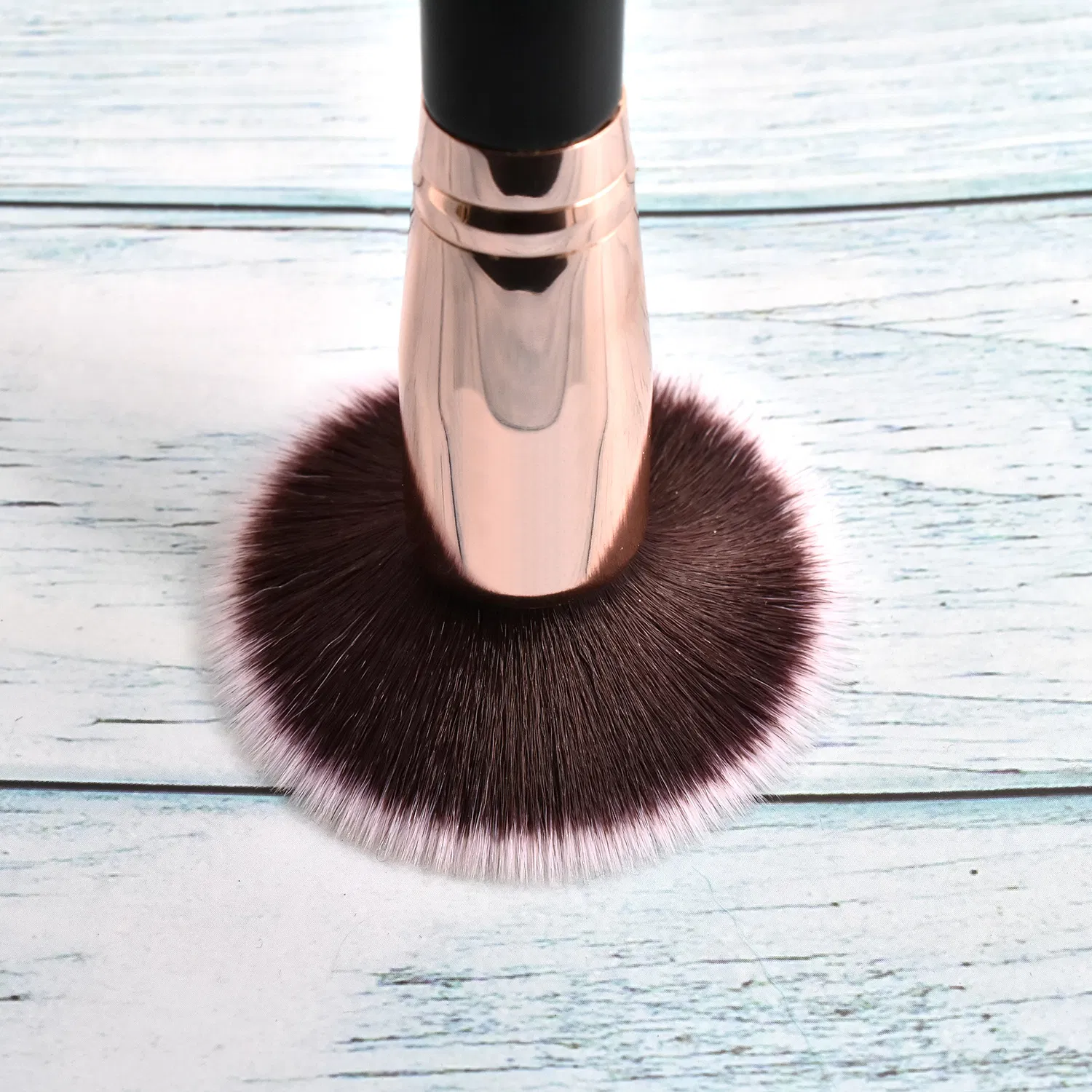 Pincel de Fundação Kabuki de Topo Plano de Marca Própria, Denso, Macio, Sintético para Maquiagem de Líquido, Creme e Pó