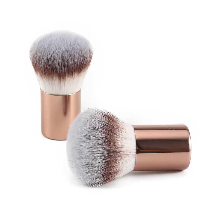 Pincel Kabuki para Aplicação de Maquiagem Mineral, Pó Solto para Fundação ou Blush