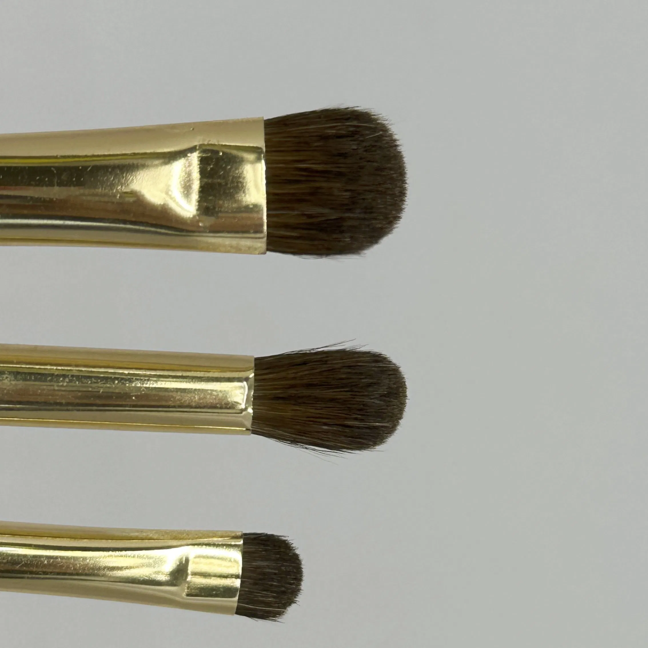 3PCS Pincel de Sombra para Olhos de Cabelo de Pônei Básico Pincel de Fundação de Maquiagem de Cabelo Animal
