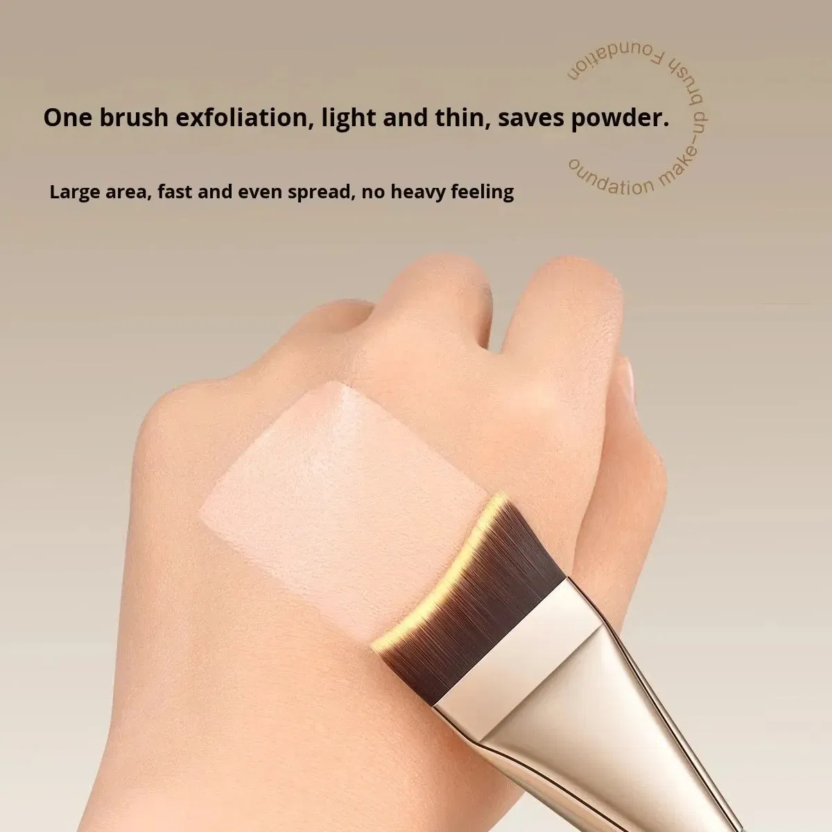 Pincel de Fundação Curvo de Alta Qualidade para Contorno Facial - Pincel Cosmético Único