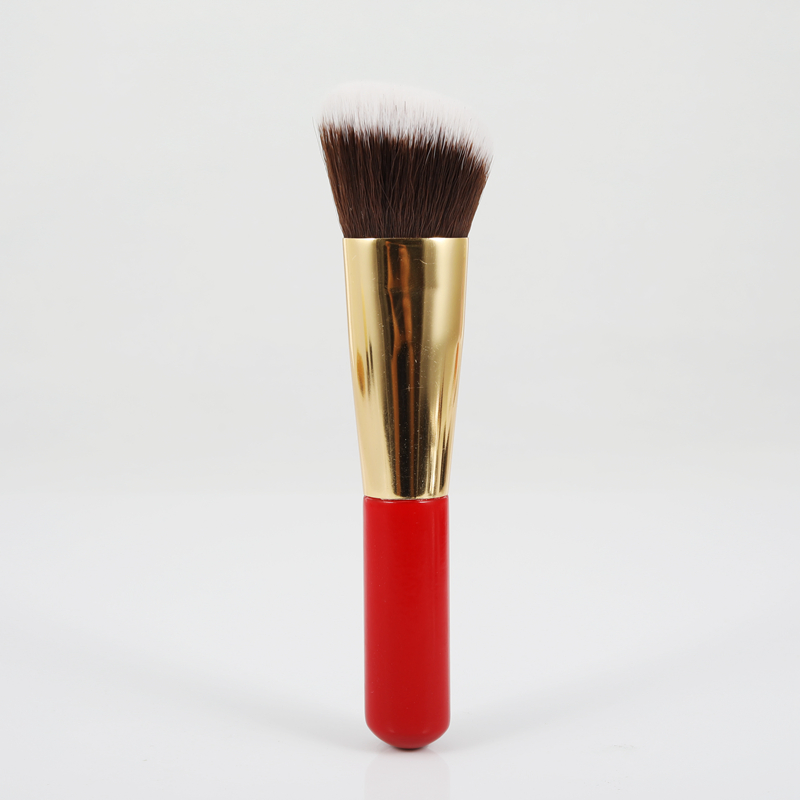 Pincel de Blush Vegano Edição de Cores com Ângulo Suave Perfeito para Blushes e Contorno