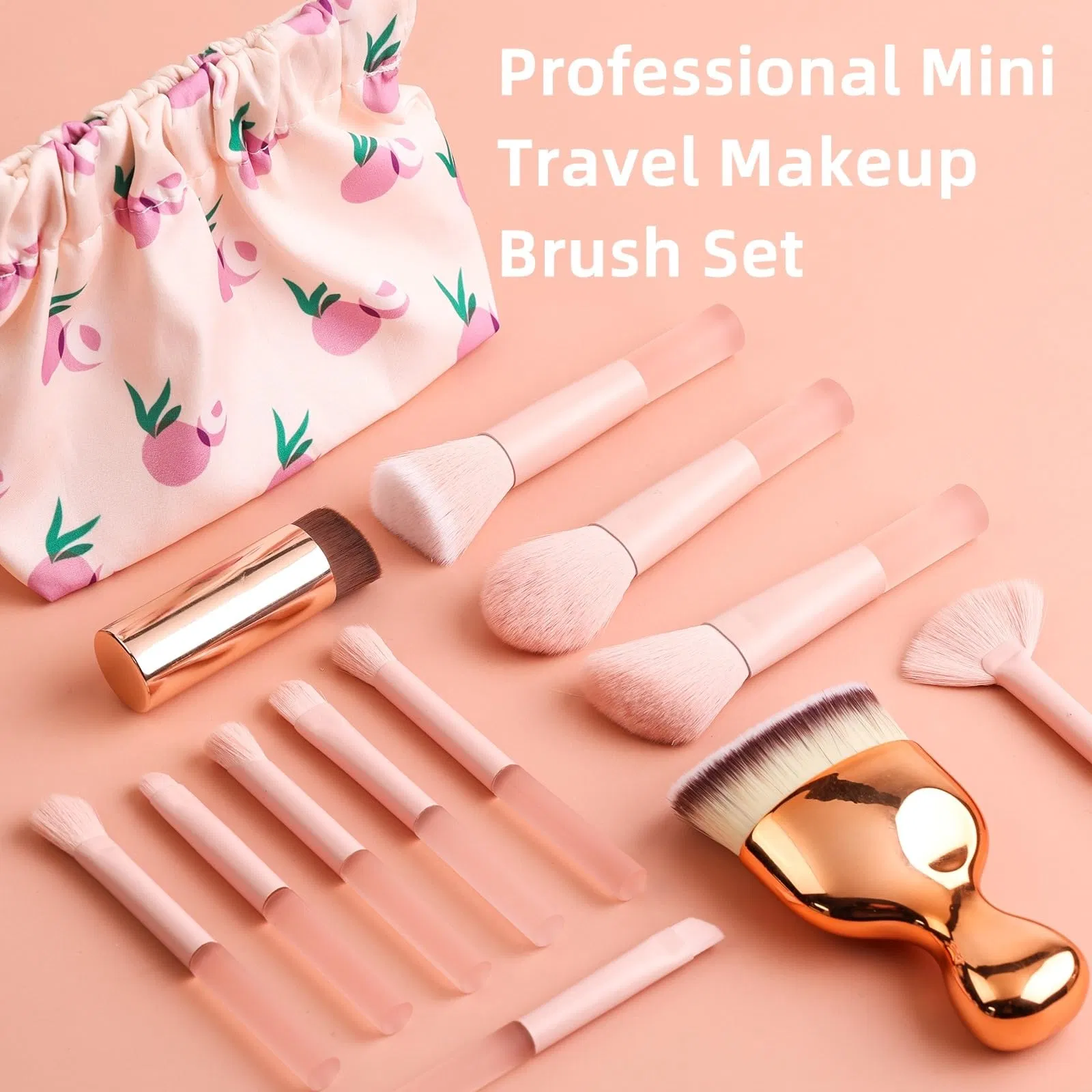 OEM 11 PCS Mini Travel Premium Synthetic Makeup Brush Set