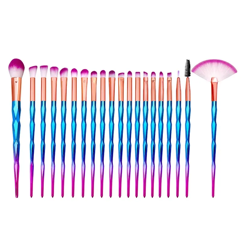 Conjunto de Pincéis de Maquiagem para Olhos com Brilho para Mulheres