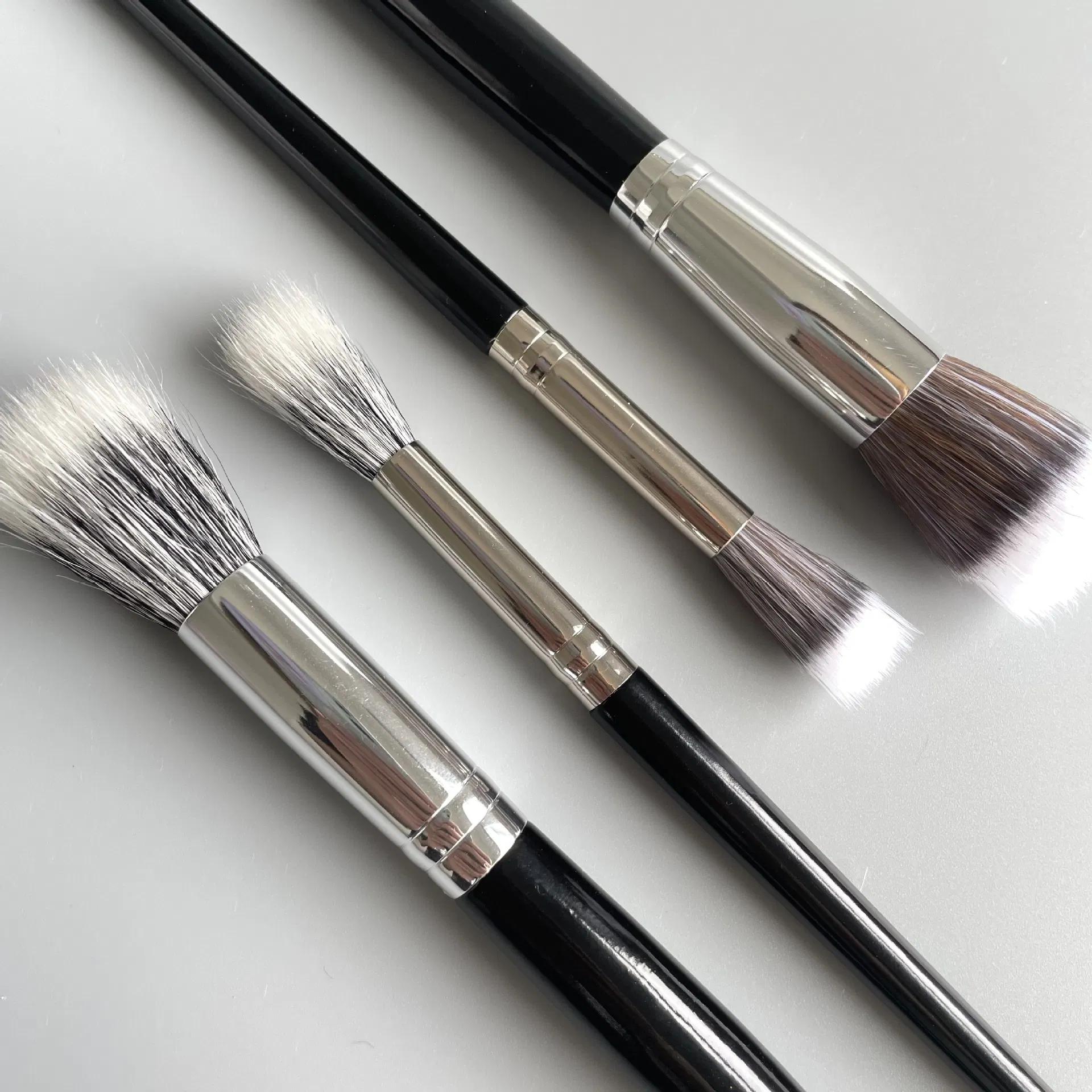 Pincel de Blush de Cabelo de Cabra Premium para Aplicação de Maquiagem Impecável