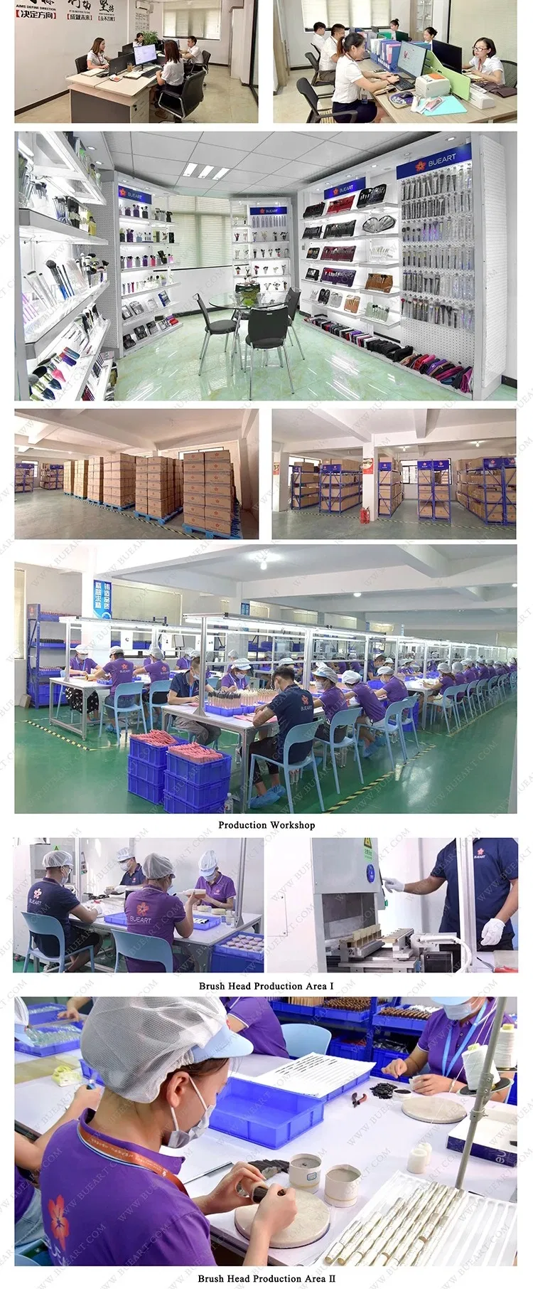 Pincel de Maquiagem Kabuki para Base Líquida Topo Plano Especialista em Aplicação Mistura Esfumaçamento Maquiagem Creme Pó Pincel Mineral