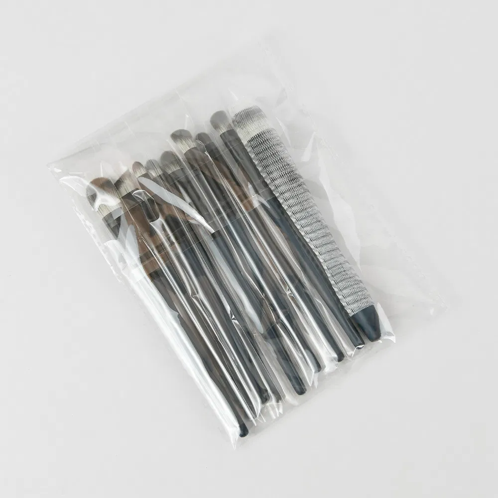 Conjunto de Pincéis de Maquiagem Profissional para Cosméticos com Logo Personalizado 9PCS Cabo de Plástico