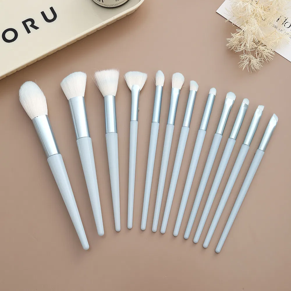 Luxury Face with Soft Synthetic Hair Makeup Brush Set