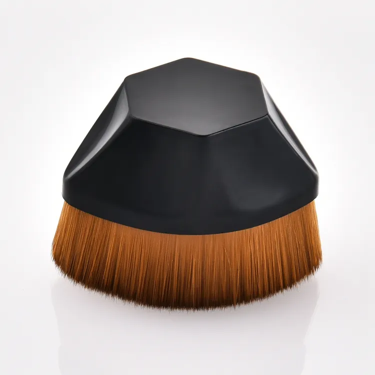 Pincel de Maquiagem para Base com Topo Plano Kabuki, Pincel para Blush em Pó para Misturar Cosméticos Líquidos, Cremosos ou em Pó Perfeito, Pincel de Maquiagem para Base em Forma de Diamante com Pétalas