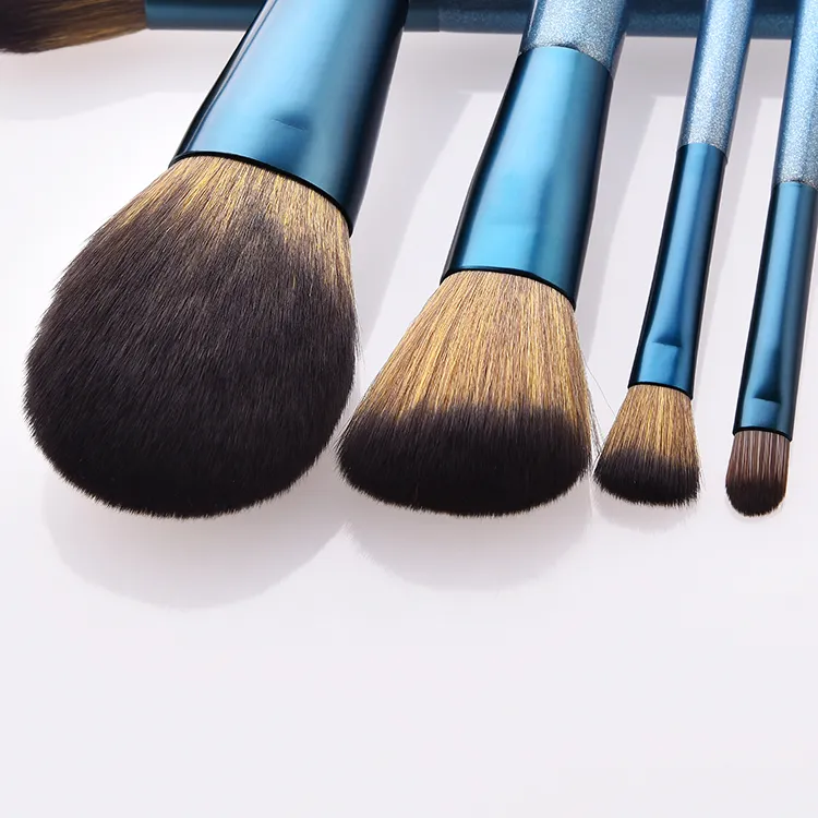 10PCS Conjunto de Pincéis de Maquiagem Pincel de Fundação Kabuki Sintético Premium Pincel de Mistura Pó Facial Blush Corretivos Sombras de Olho Conjunto de Pincéis de Maquiagem