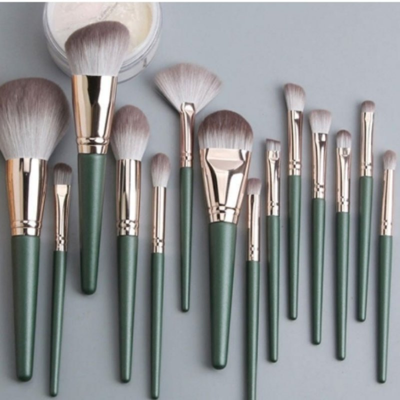 Venda Quente 14 PCS Equipamento de Beleza de Luxo Conjunto de Pincéis de Maquiagem para Cosméticos