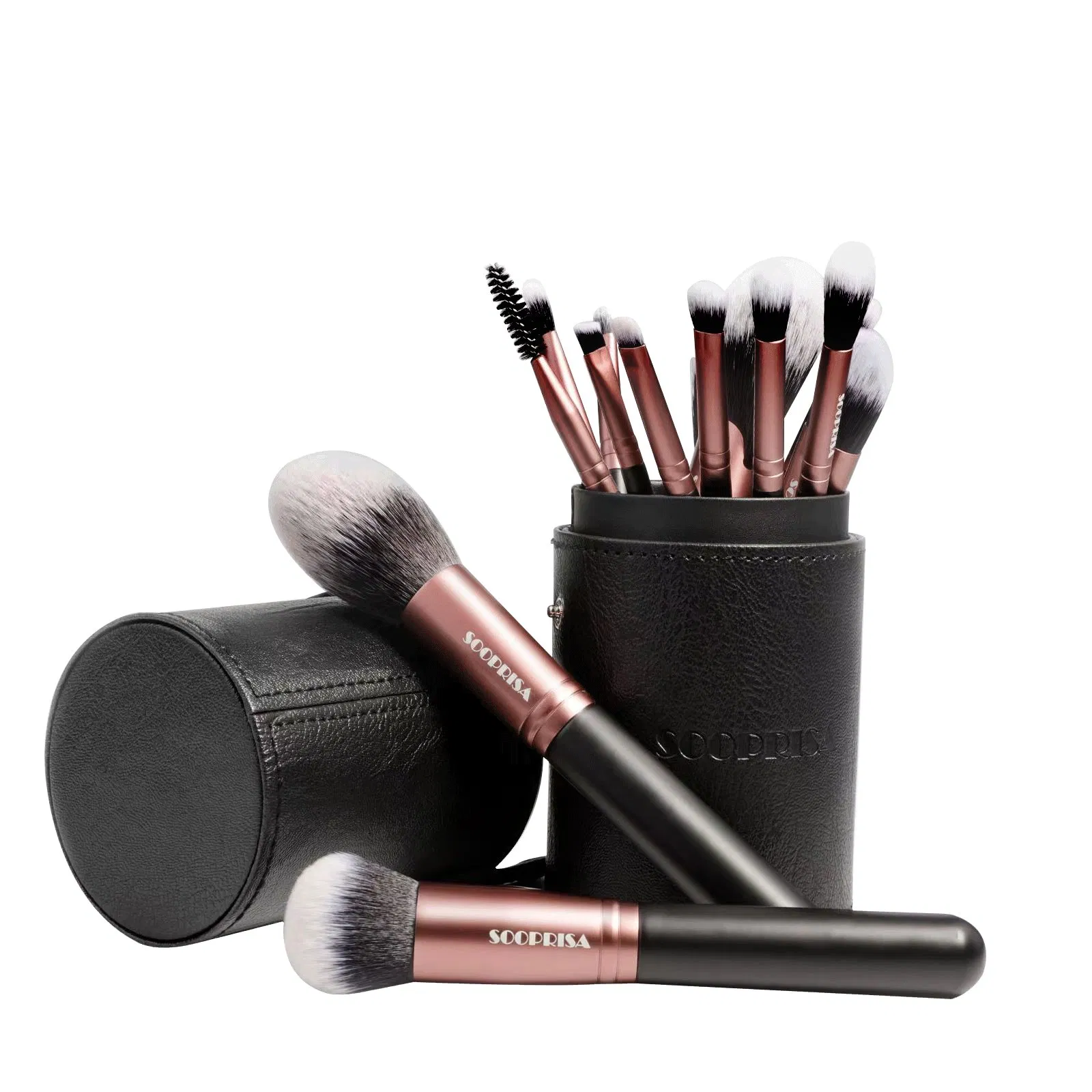Conjunto de Pincéis de Maquiagem para Olhos com Base Vegana Premium Personalizada
