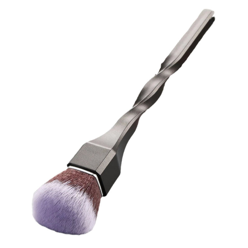 Novo Estilo Pincel de Fundação com Cabo Espiral Plano Sem Rastro Pó Perfeito Pincel de Corretivo Muscular Nu Portátil Pincel de Maquiagem Macio