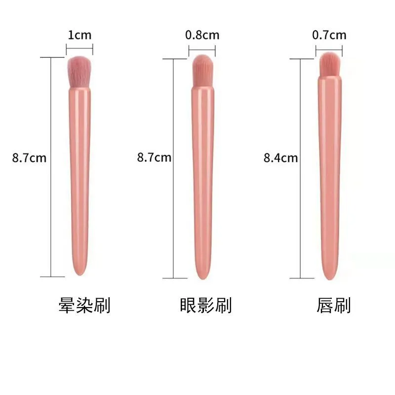 Conjunto Completo de Viagem Portátil com Espelho Pó de Sombra para Olhos Blush Ferramentas de Maquiagem Corretivo 5 Pincéis de Maquiagem