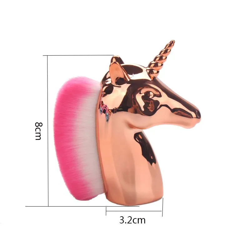 Ferramenta de Beleza Pincel de Maquiagem Manicure Escova Personalizada para Limpeza de Poeira de Unhas Angulada