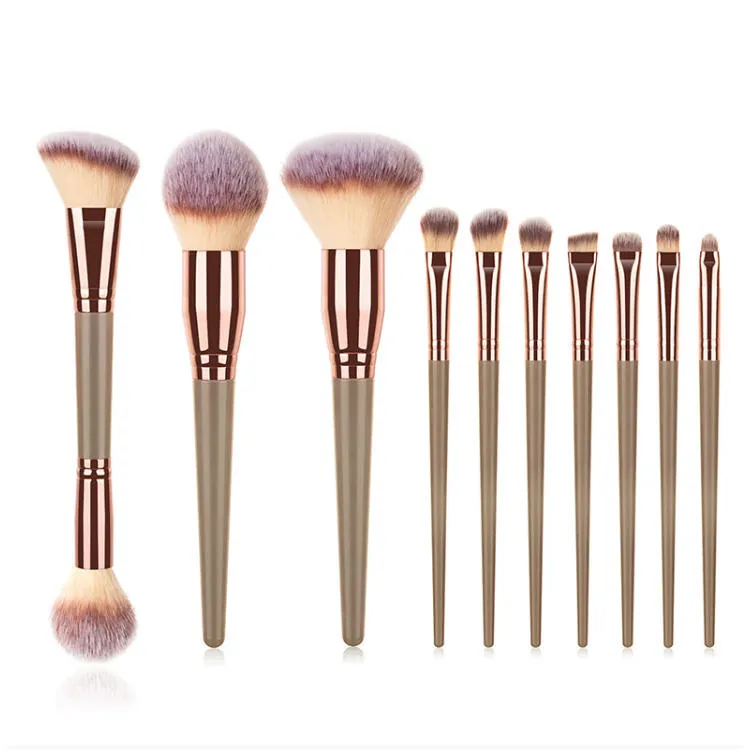 Conjunto de Pincéis de Maquiagem de Luxo com Dupla Ponta por Atacado