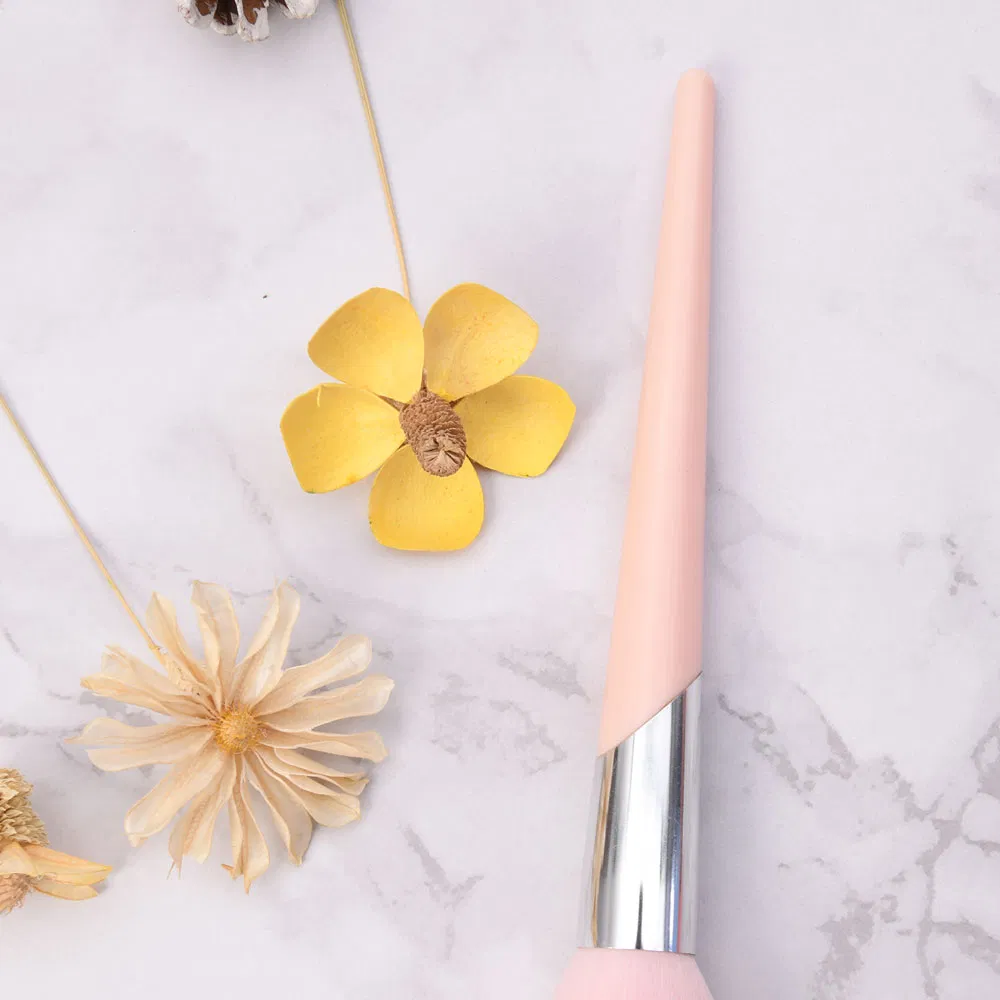 Pincel de Maquiagem para Blush em Pó Rosa Plástico, Base, Sombra para Olhos, Lábios, Novo Pincel de Beleza, Pincel Cosmético