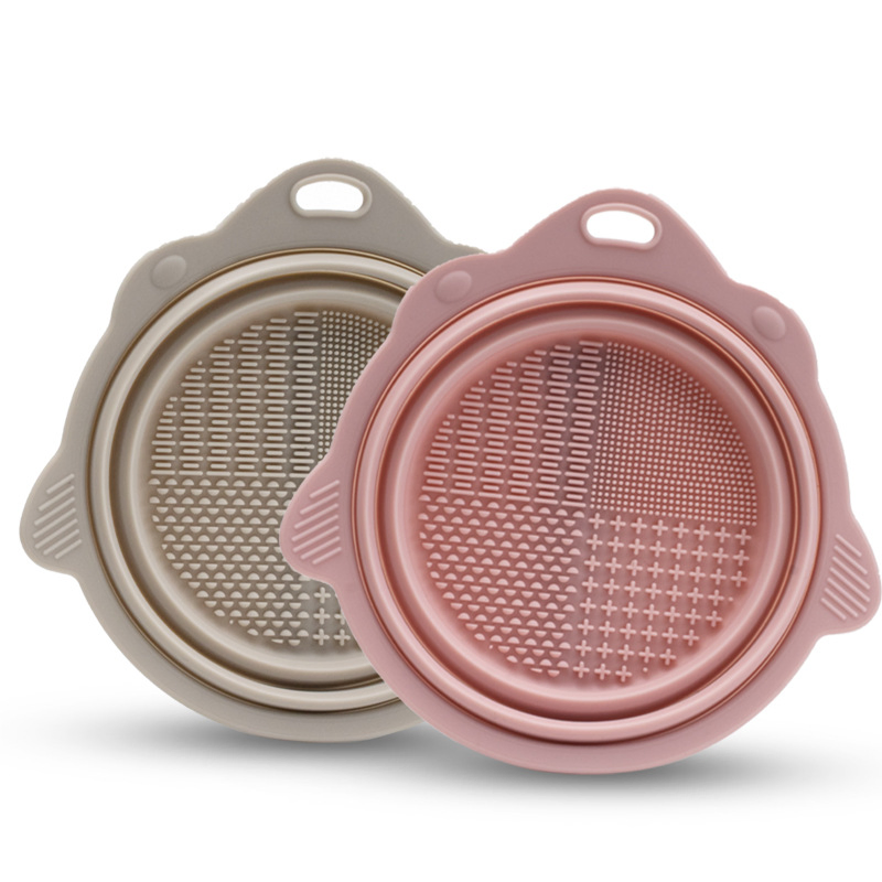 Limpeza de Pincéis de Maquiagem de Silicone, Escova para Limpeza de Pincéis de Fundação, Almofada para Lavagem de Pincéis, Gel de Limpeza para Pincéis, Ferramenta Manual