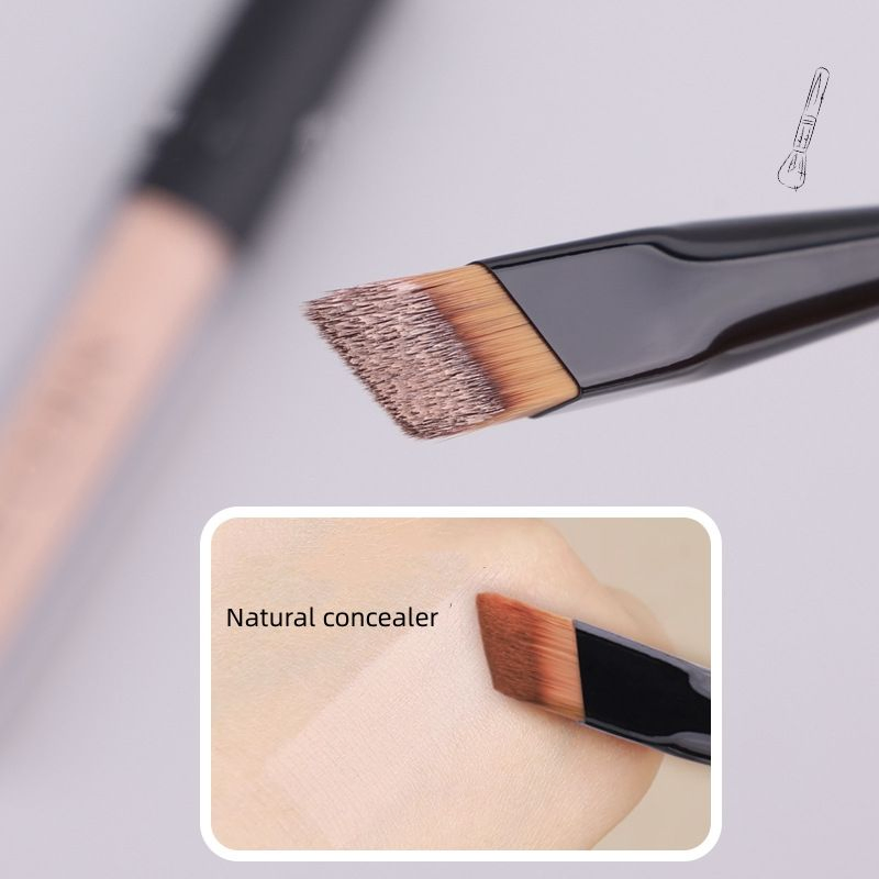 Multifunctional Single Makeup Brushes Vegan Hair Angled Concealer Cosmetic Brush