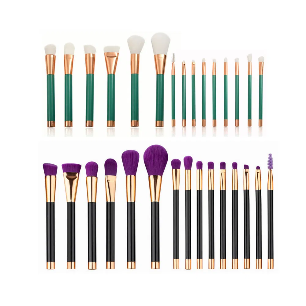 Conjunto de Maquiagem para Unhas, Delineador, Corretivo, Sombra para Olhos, Cílios, Sobrancelha, Batom Magnético, Pó, Blush, Pincel
