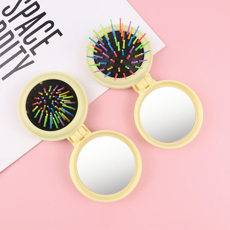 Pente espelho portátil mini airbag criativo personalizado em forma de cartoon super fofo