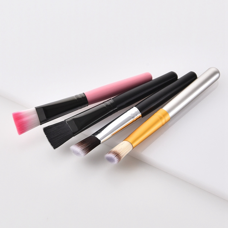 1PCS Pincel de Maquiagem Profissional Power Brush Beauty com Topo Plano para Base, Pincel para Sobrancelha, Mistura de Olhos