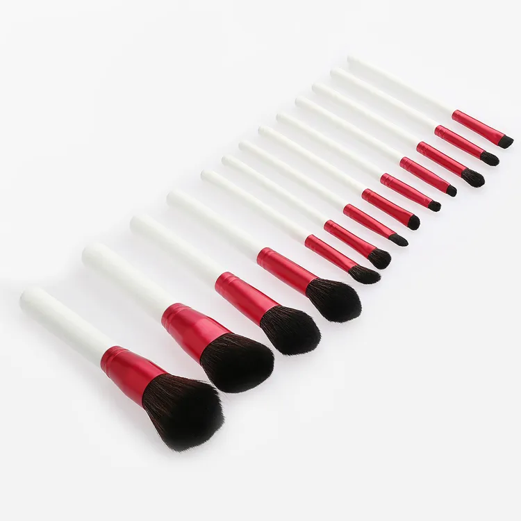 Conjunto de Pincéis de Maquiagem Profissional Vegano Personalizado de Alta Qualidade por Atacado 13PCS