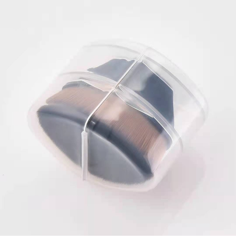 Pincel de Fundação Kabuki de Topo Plano de Marca Própria para Mistura Inclui Manga Protetora