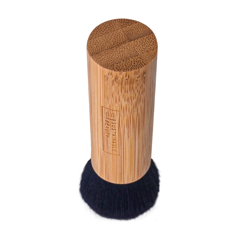 Conjunto de Pincéis de Maquiagem Docolor para o Rosto em Bambu Multifuncional, Vegano, Livre de Crueldade, com Pelo de Raposa e Cabelo de Cabra, Roxo