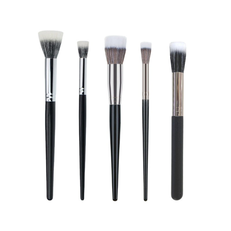 Pincel de Blush de Cabelo de Cabra Premium para Aplicação de Maquiagem Impecável