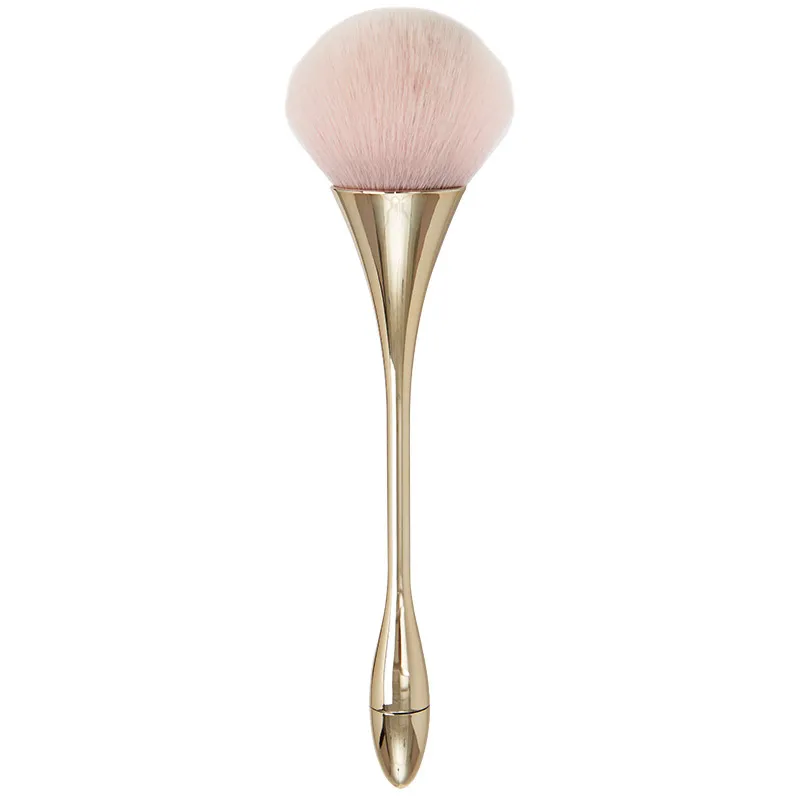 Novo Pincel de Maquiagem Dourado: Pequena Ferramenta de Blush em Pó Solto
