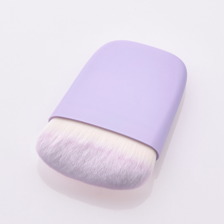 1PC Pincéis de Maquiagem Planos Únicos Rosa Roxo Madeira Base Blush Multifuncional Pincel Kabuki