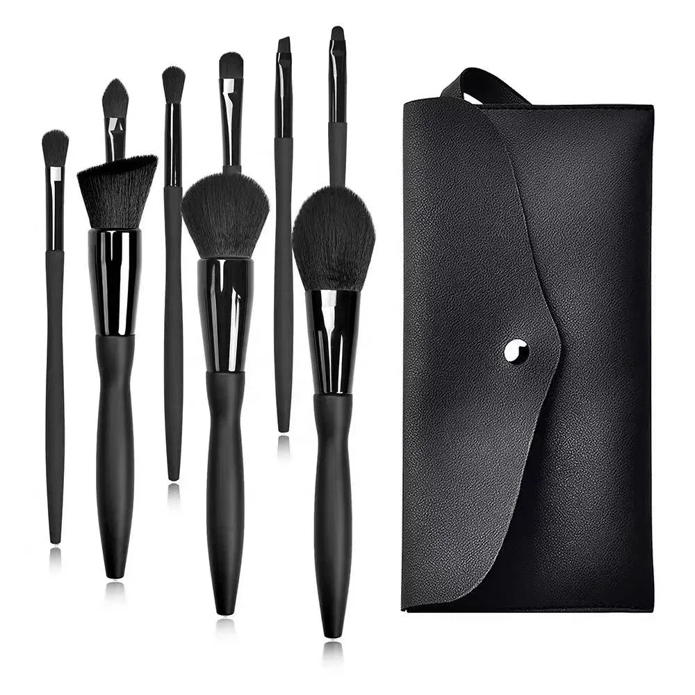 9 PCS Synthetic Luxury Professional Private Label Makeup Brush Set with Belt Bag